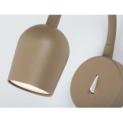 Rabalux - Vægspotlampe 1xGU10/15W/230V beige