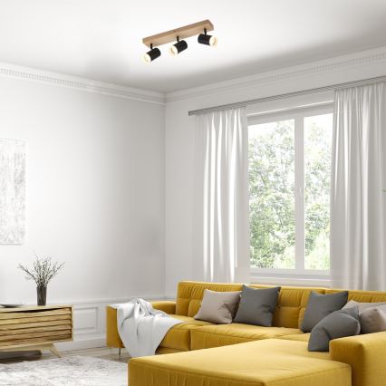 Rabalux - Loftspot med 3xGU10/5W/230V i egetræ