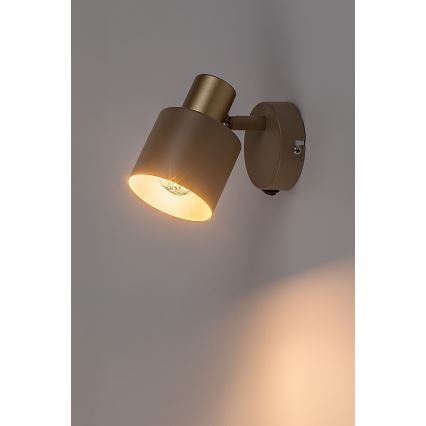 Rabalux - Væglampe med spot 1xE14/10W/230V, beige
