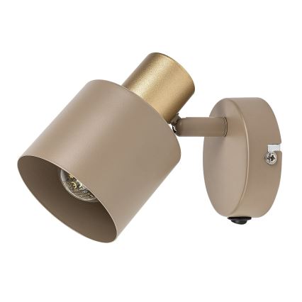 Rabalux - Væglampe med spot 1xE14/10W/230V, beige