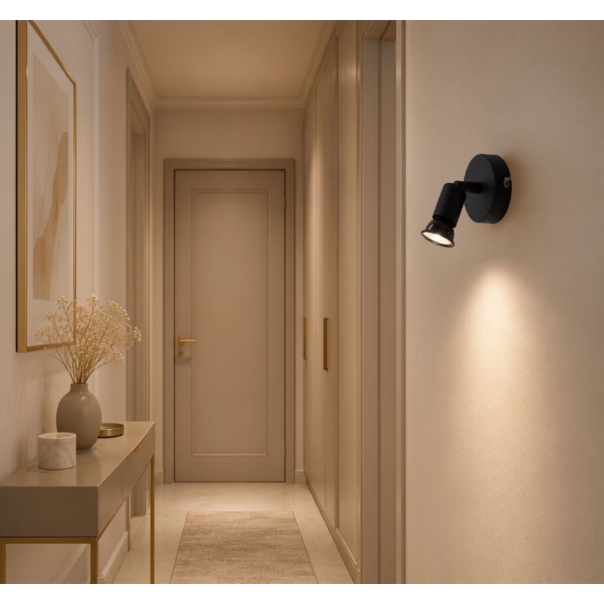 Rabalux - Spotlampe 1xGU10/25W/230V sort