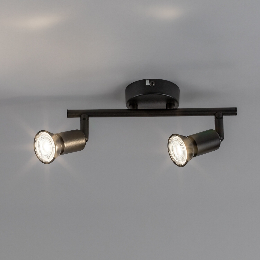 Rabalux - Spotlampe 2xGU10/25W/230V sort