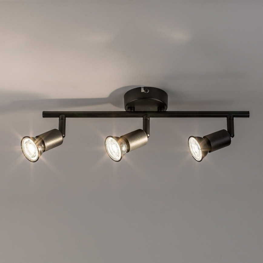 Rabalux - Spotlampe 3xGU10/25W/230V sort