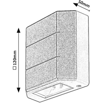 Rabalux - Udendørs LED væglampe LED/6W/230V IP54 hvid