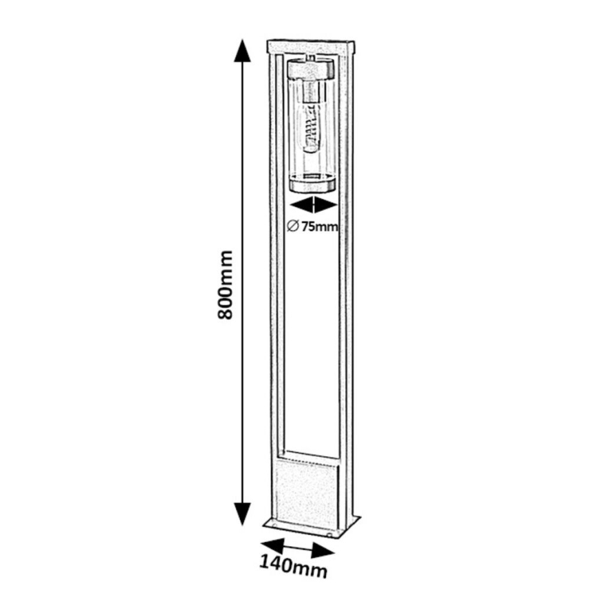 Rabalux - Udendørslampe 1xE27/12W/230V IP44