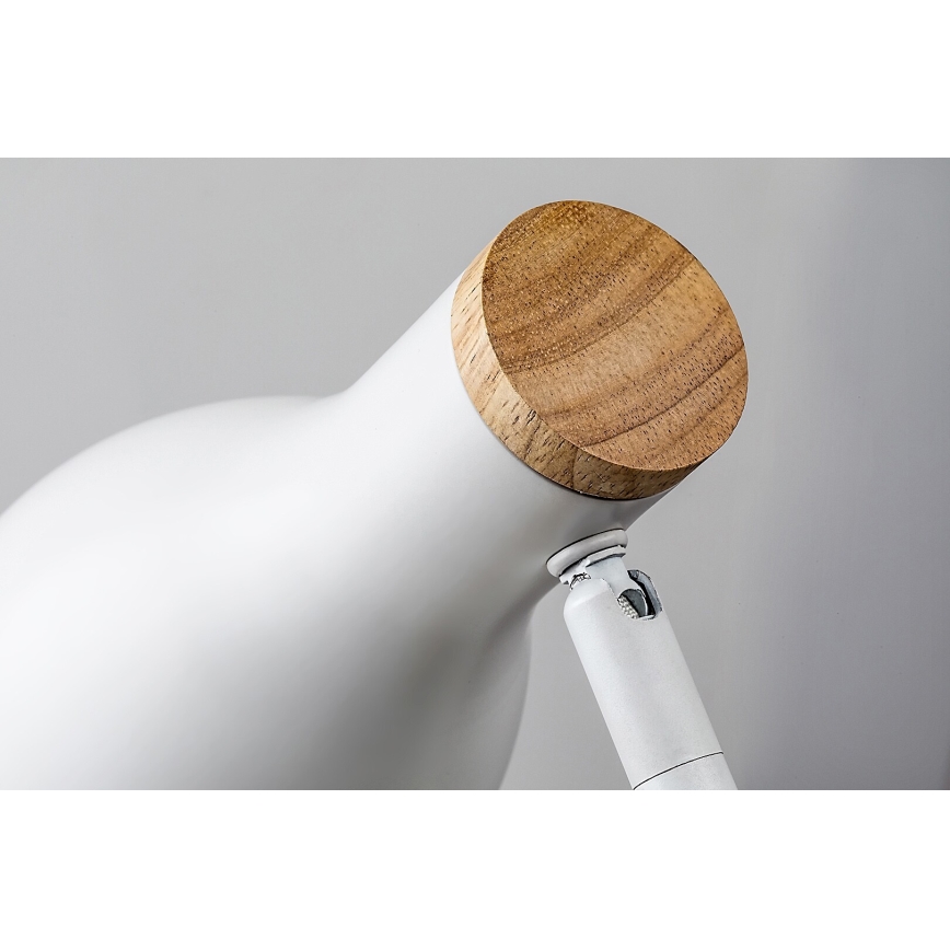 Rabalux - Bordlampe m. trådløs opladning og touch-funktion dæmpbar 1xE14/25W/230V gummitræ