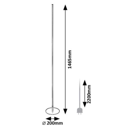 Rabalux - LED gulvlampe LED/18W/230V 3000K