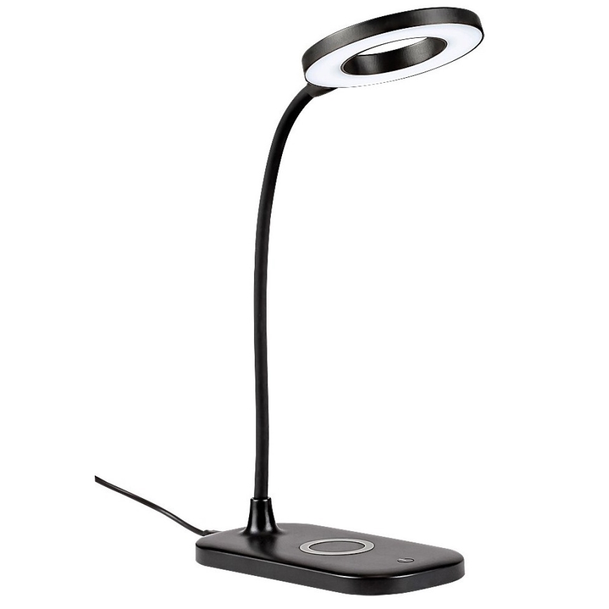 Rabalux - LED Bordlampe m. trådløs opladning og touch-funktion dæmpbar LED/5W/5V 2700-6000K sort