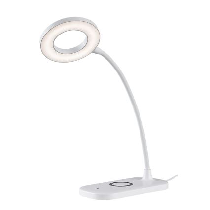 Rabalux - LED Bordlampe m. trådløs opladning og touch-funktion dæmpbar LED/5W/5V 2700-6000K hvid