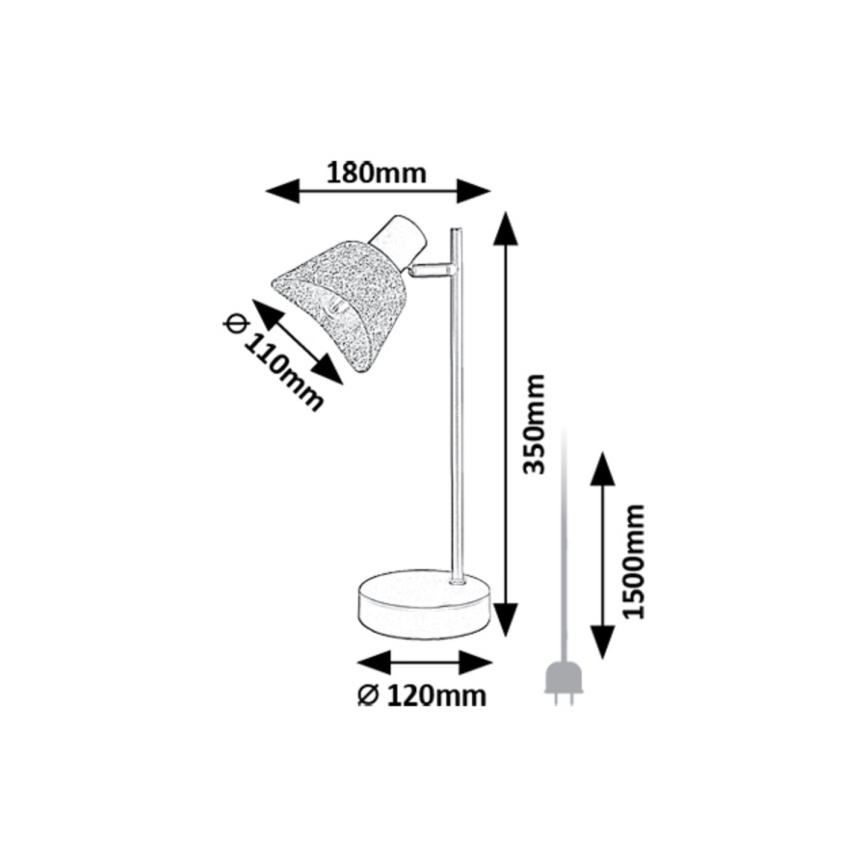 Rabalux - Bordlampe 1xE14/10W/230V