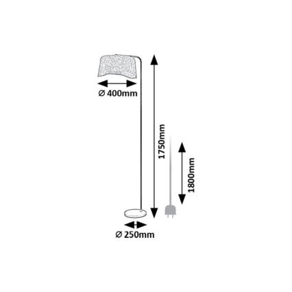Rabalux - Gulvlampe 1xE27/10W/230V