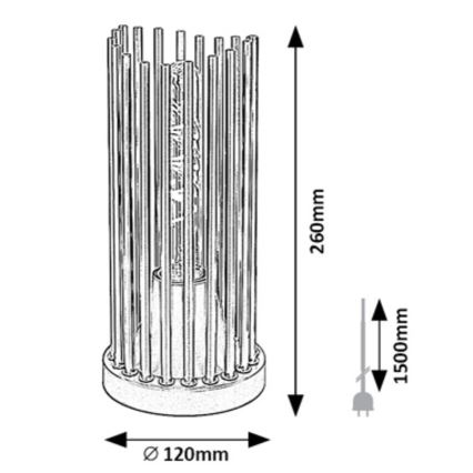 Rabalux - Bordlampe 1xE27/40W/230V