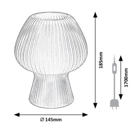 Rabalux - Bordlampe 1xE14/60W/230V hvid