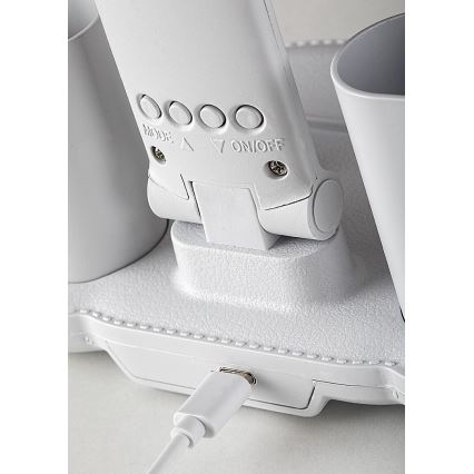 Rabalux - Dæmpbar LED-bordlampe med ventilator og display LED/7W/5V 3000/4000/6500K