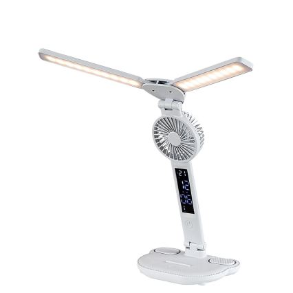 Rabalux - Dæmpbar LED-bordlampe med ventilator og display LED/7W/5V 3000/4000/6500K