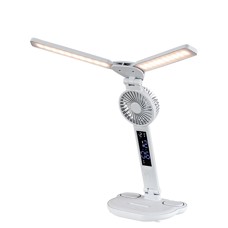 Rabalux - Dæmpbar LED-bordlampe med ventilator og display LED/7W/5V 3000/4000/6500K