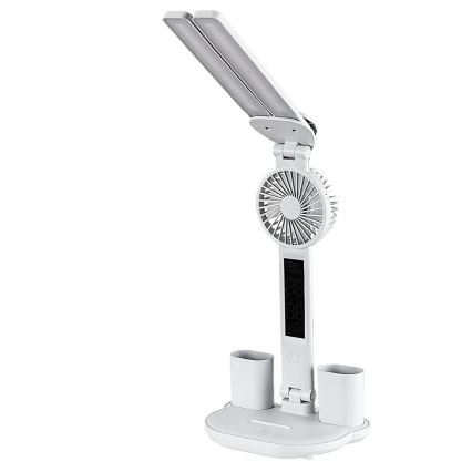 Rabalux - Dæmpbar LED-bordlampe med ventilator og display LED/7W/5V 3000/4000/6500K