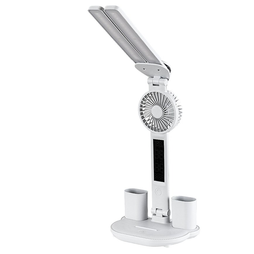 Rabalux - Dæmpbar LED-bordlampe med ventilator og display LED/7W/5V 3000/4000/6500K