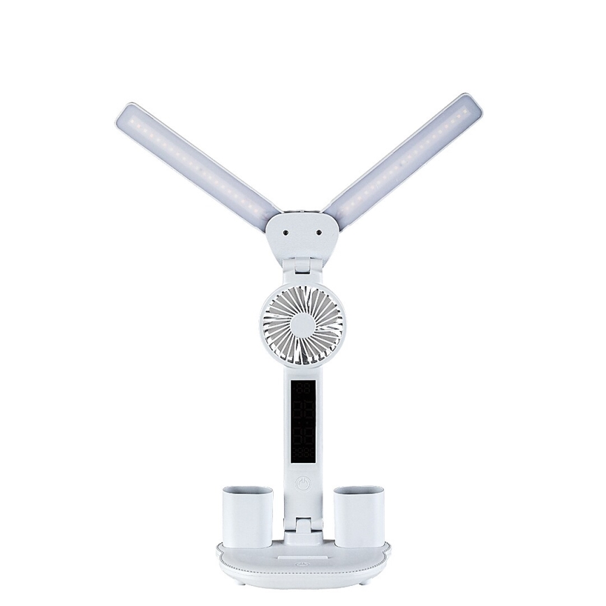 Rabalux - Dæmpbar LED-bordlampe med ventilator og display LED/7W/5V 3000/4000/6500K