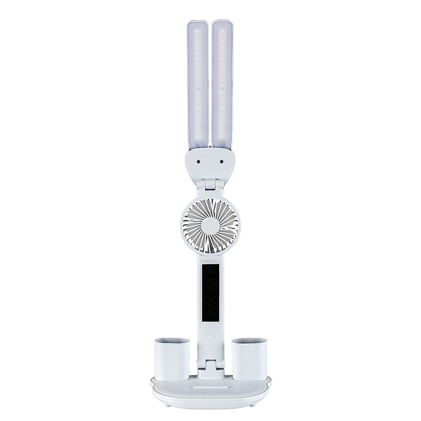 Rabalux - Dæmpbar LED-bordlampe med ventilator og display LED/7W/5V 3000/4000/6500K