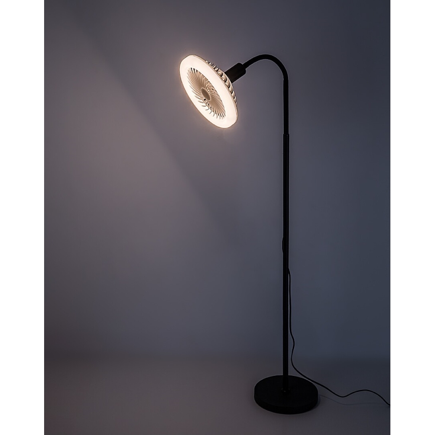 Rabalux - LED-dæmpbar gulvlampe med ventilator Ø 30 cm 1xE27/16W/230V 3000-6500K + fjernbetjening