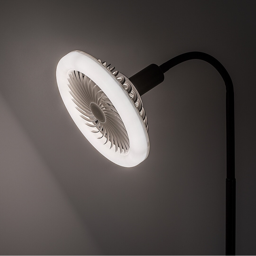 Rabalux - LED-dæmpbar gulvlampe med ventilator Ø 30 cm 1xE27/16W/230V 3000-6500K + fjernbetjening