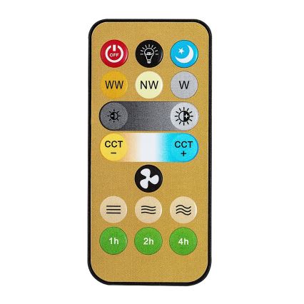 Rabalux - Dæmpbar LED-gulvlampe med ventilator 1xE27/16W/230V 3000-6500K