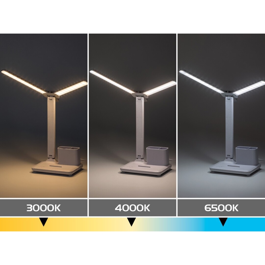 Rabalux - Berøringsbetjent, dæmpbar LED-bordlampe LED/5W/5V 3000/4000/6500K