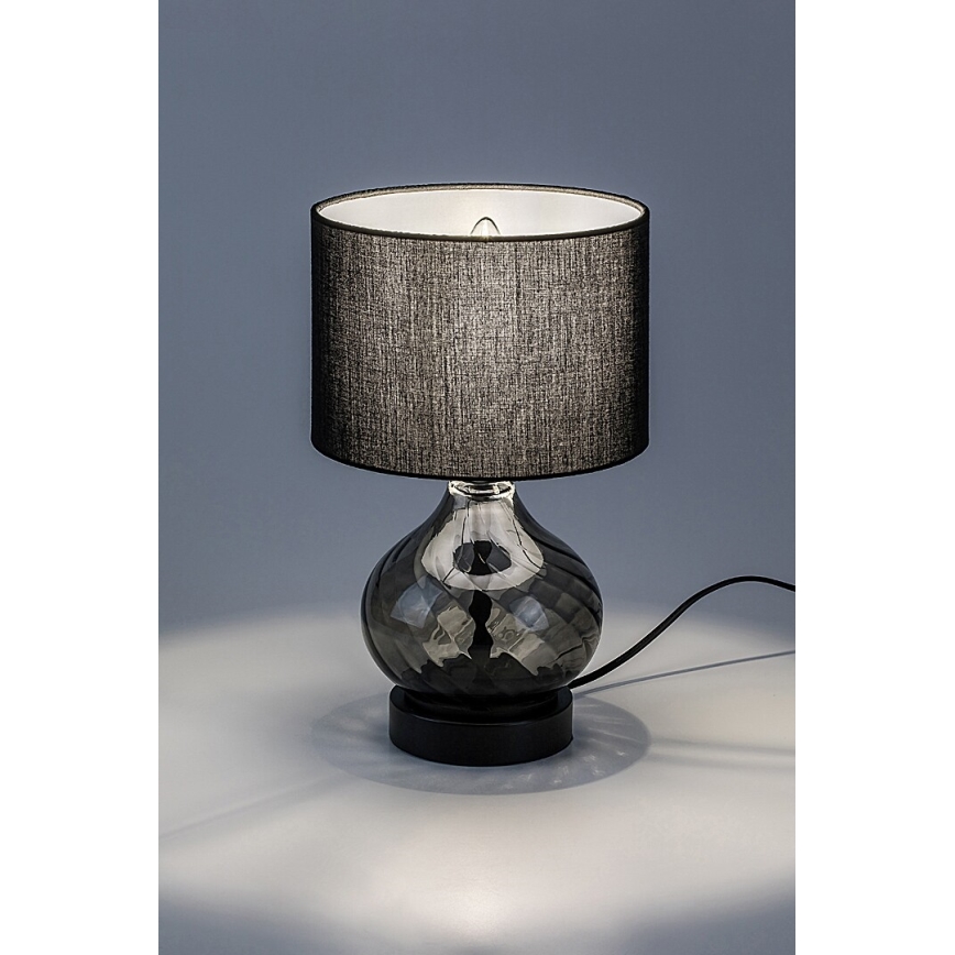 Rabalux - Bordlampe 1xE14/25W/230V røget