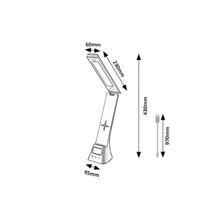 Rabalux - Dæmpbar LED-bordlampe med touch 6W/5V 3000/4000/6500K