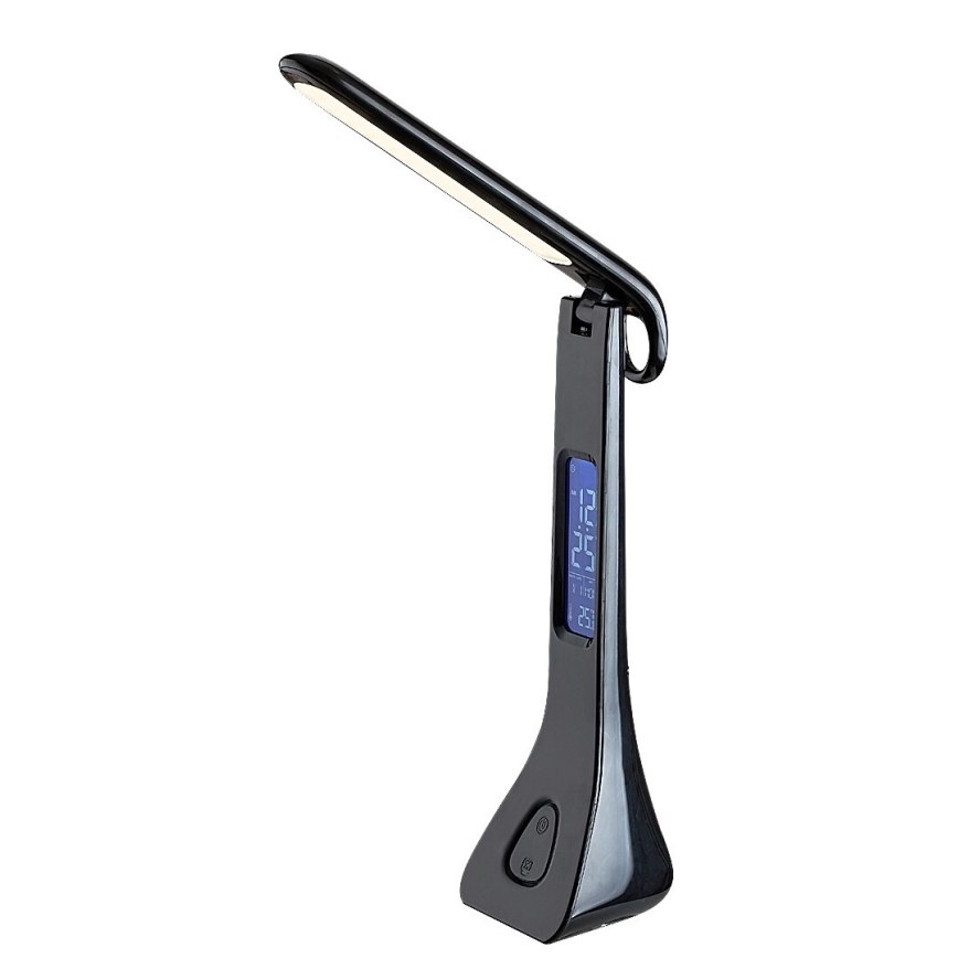 Rabalux - LED bordlampe med display dæmpbar LED/7W/5V 4000K sort