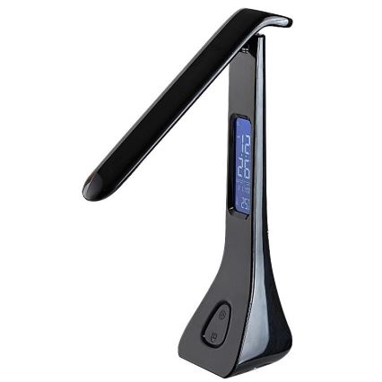Rabalux - LED bordlampe med display dæmpbar LED/7W/5V 4000K sort