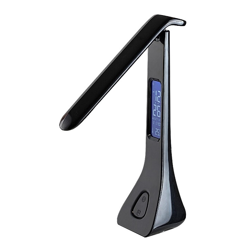 Rabalux - LED bordlampe med display dæmpbar LED/7W/5V 4000K sort