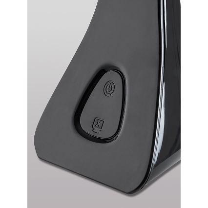 Rabalux - LED bordlampe med display dæmpbar LED/7W/5V 4000K sort