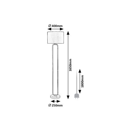 Rabalux - Gulvlampe 1xE27/60W/230V