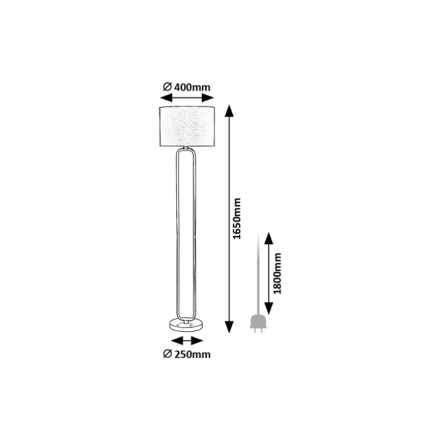 Rabalux - Gulvlampe 1xE27/60W/230V