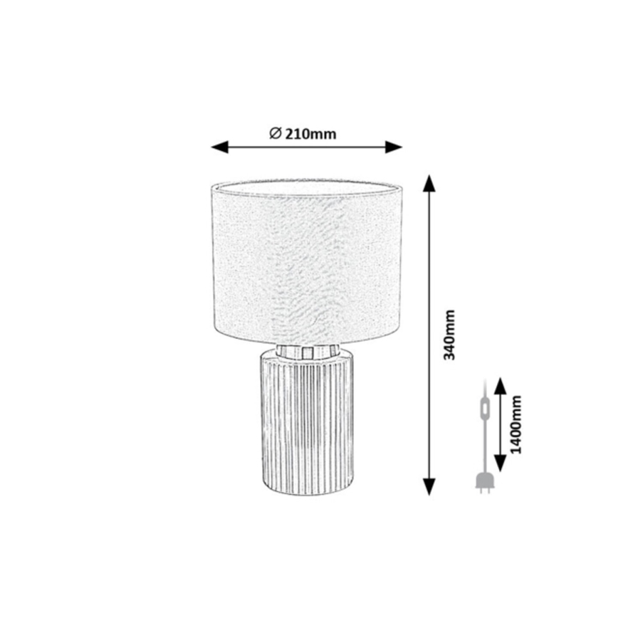 Rabalux - Bordlampe 1xE14/40W/230V grøn