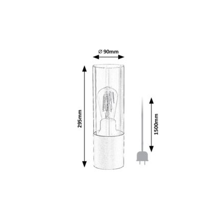 Rabalux - Bordlampe 1xE27/25W/230V