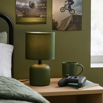 Rabalux - Bordlampe 1xE14/40W/230V grøn