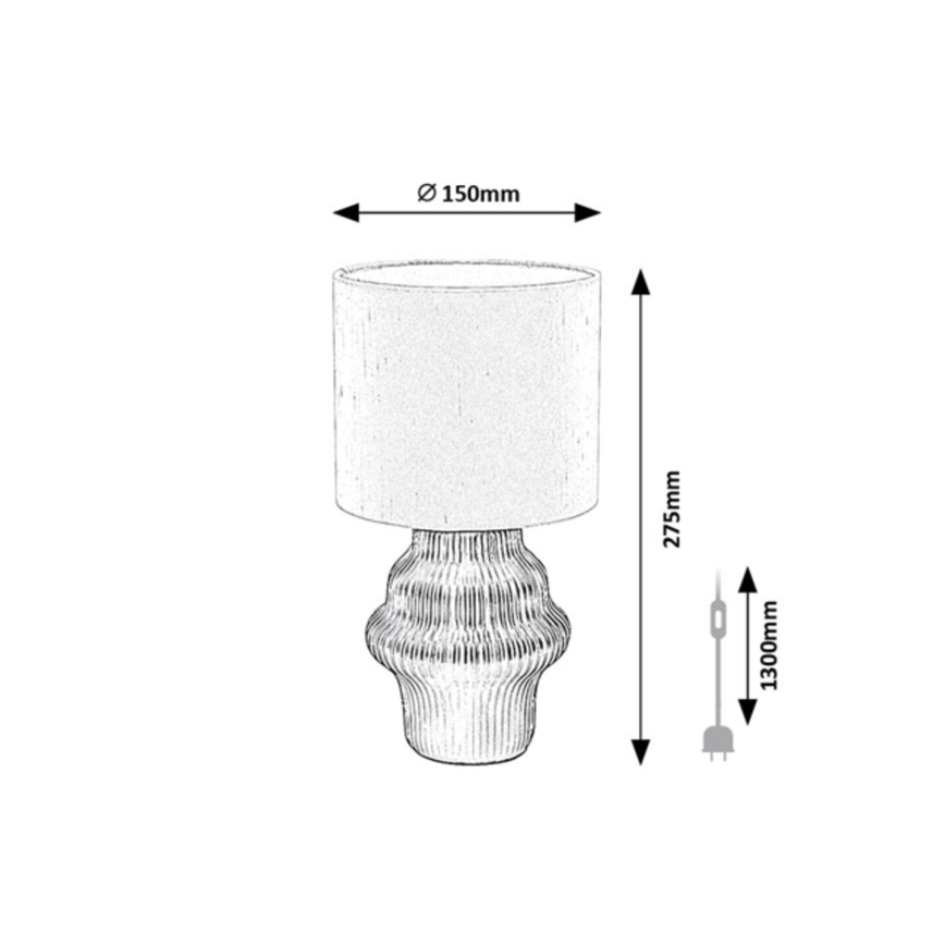 Rabalux - Bordlampe 1xE14/40W/230V grøn