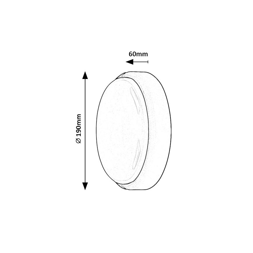 Rabalux - LED Udendørs loftlampe LED/15W/230V IP54 hvid