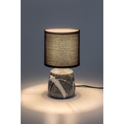 Rabalux - Bordlampe 1xE14/40W/230V sort/marmorfinish