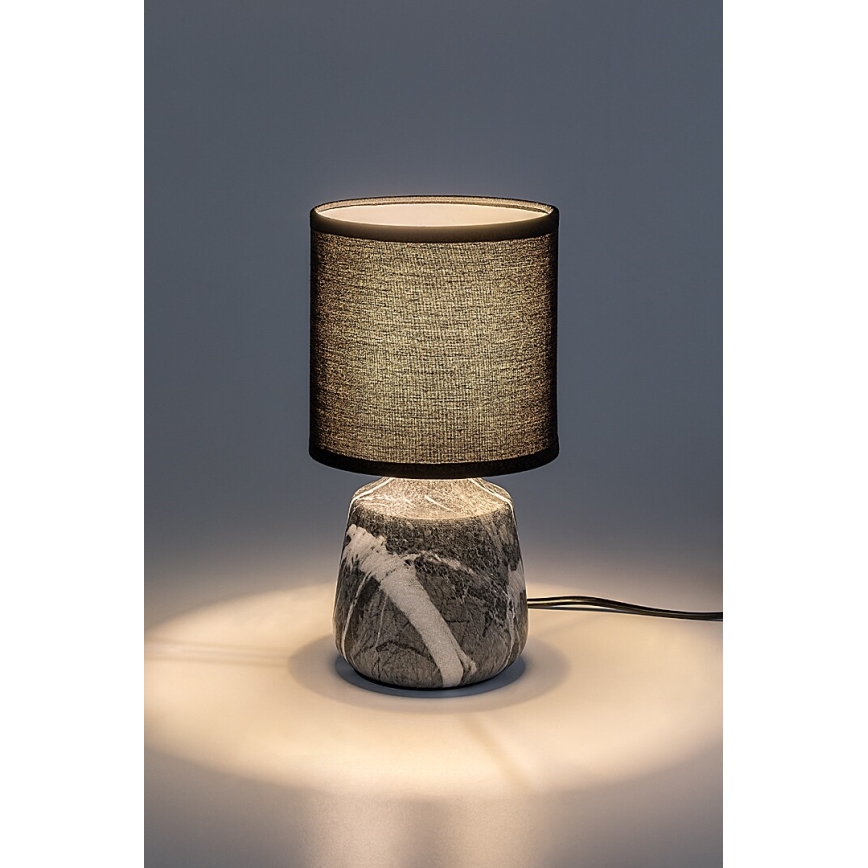 Rabalux - Bordlampe 1xE14/40W/230V sort/marmorfinish