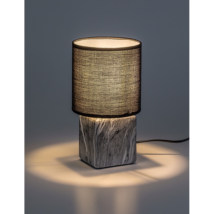 Rabalux - Bordlampe 1xE14/40W/230V sort/marmordekor