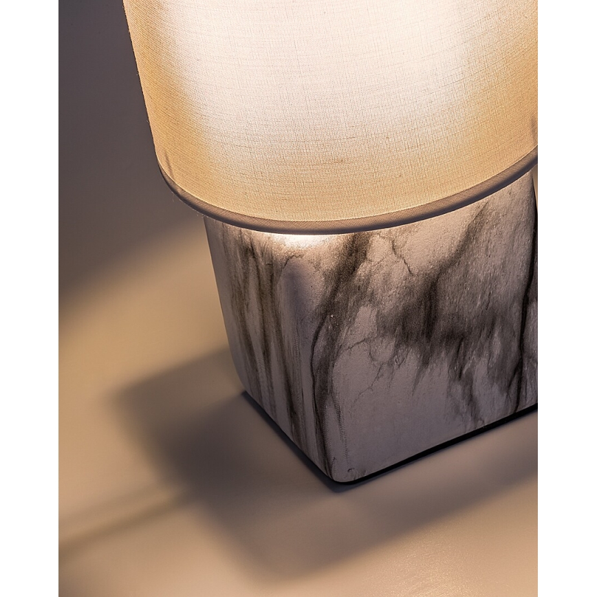 Rabalux - Bordlampe 1xE14/40W/230V hvid med marmormønster