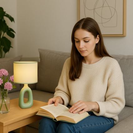 Rabalux - Bordlampe 1xE14/40W/230V grøn