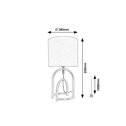 Rabalux - Bordlampe 1xE14/25W/230V