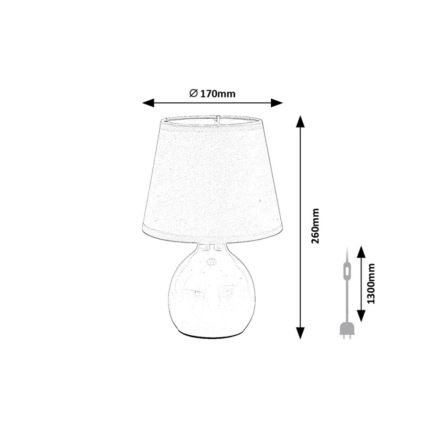 Rabalux - Bordlampe 1xE14/40W/230V lyserød