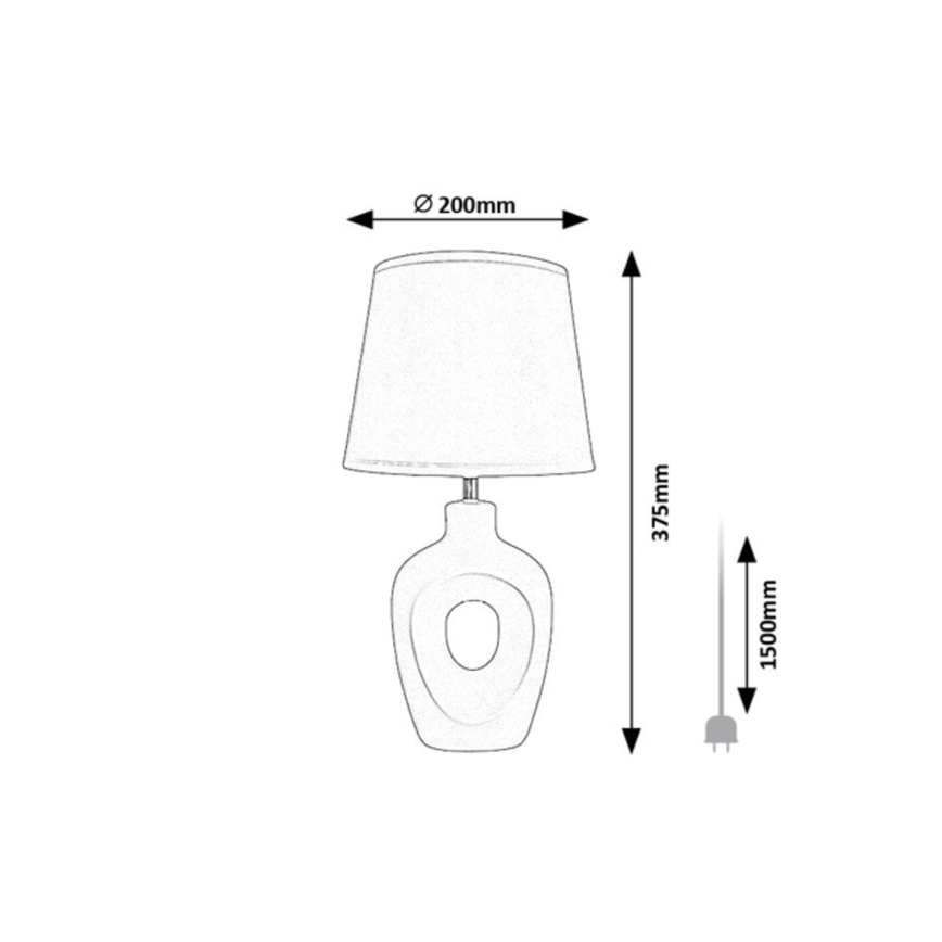 Rabalux - Bordlampe 1xE14/25W/230V beige