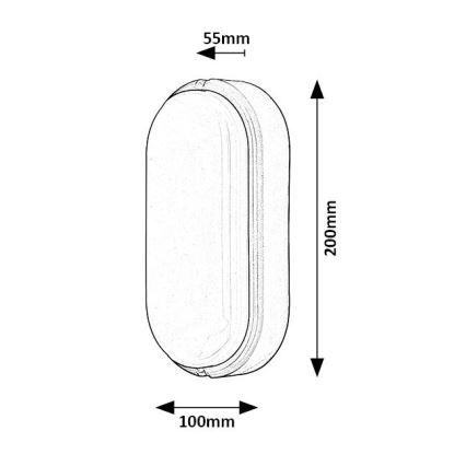 Rabalux - LED Udendørs loftlampe LED/15W/230V IP54 hvid